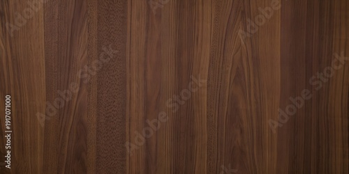 Slika na platnu Natural dark brown walnut wood grain texture background