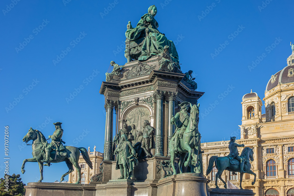 Obraz premium Maria Theresia Monument (1888). Vienna, Austria