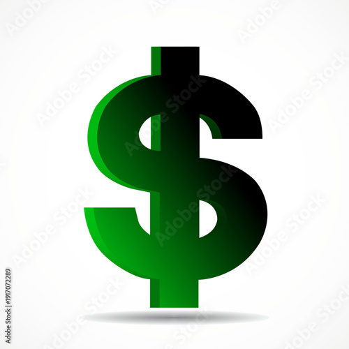 Symbol dollar. Usd currency symbol. Vector illustration