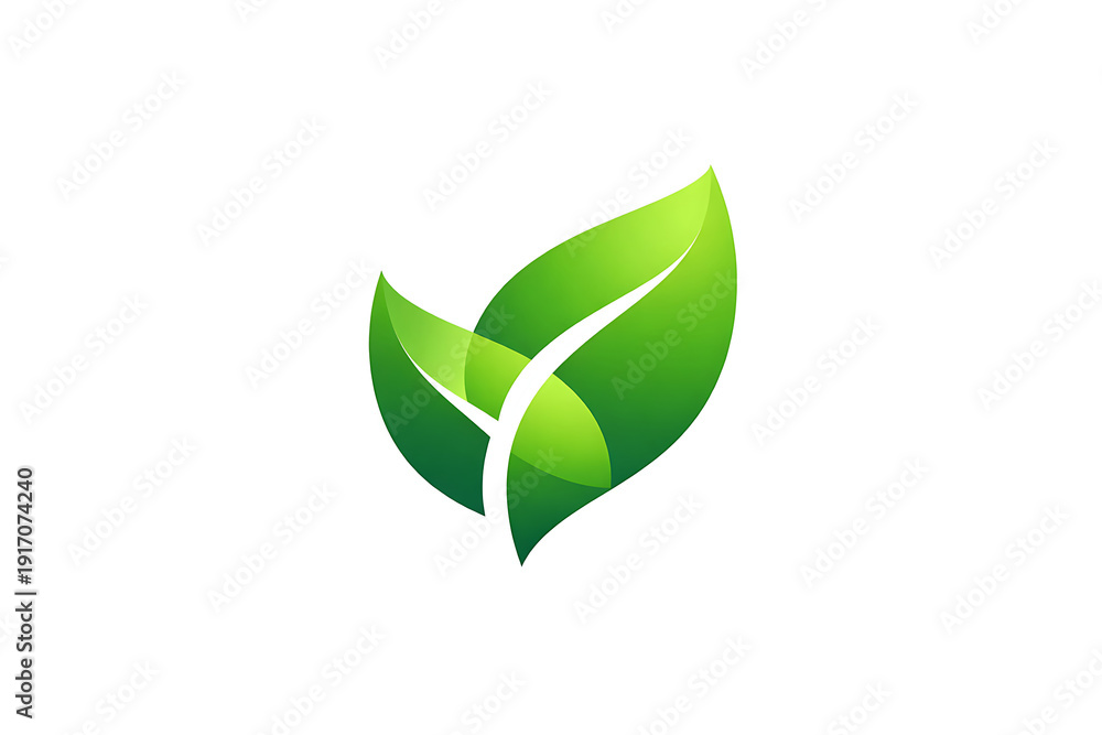Obraz premium green leaf icon