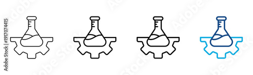 Trial Icon Different Style Outline Collection Set Vector Illustration