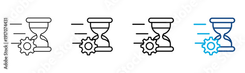 Effectivity Icon Different Style Outline Collection Set Vector Illustration