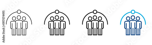 Belonging Icon Different Style Outline Collection Set Vector Illustration