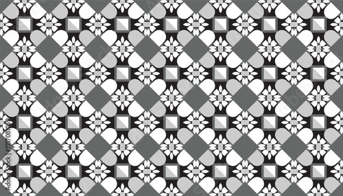 High-performance seamless vector backdrop featuring a monochromatic floral motif. Ideal pattern for financial firm websites, minimalist luxury packaging, and sophisticated interior digital wallpapers