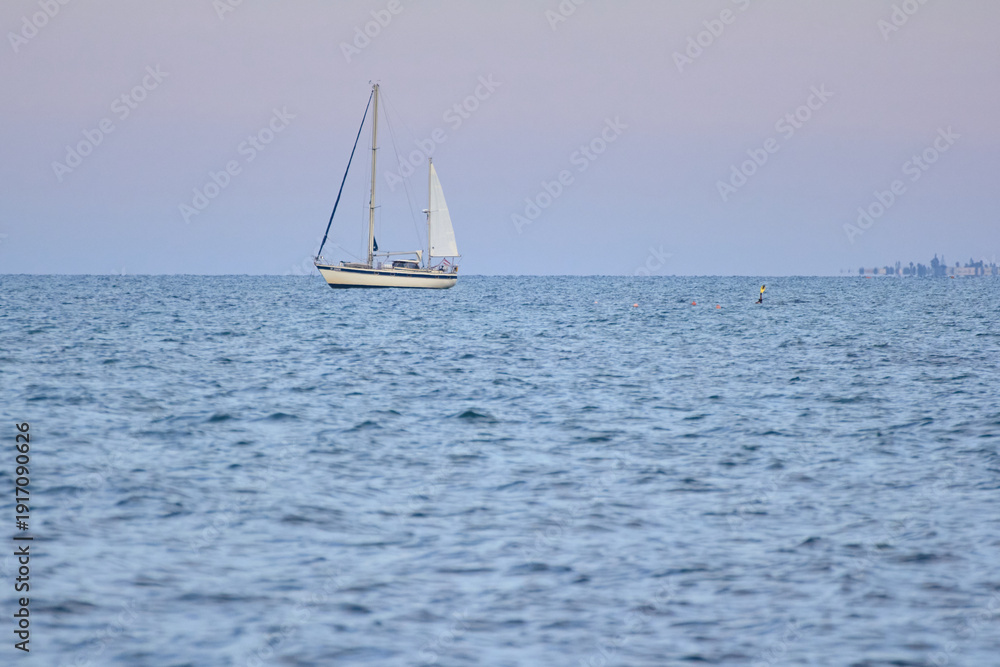 Fototapeta premium Distant Sailing Voyage
