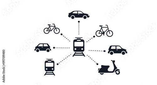 Electric Vehicle Charging Various Transport Modes.