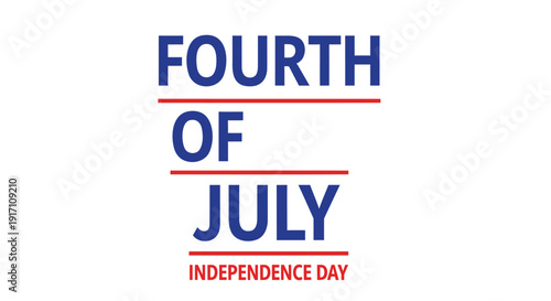 Patriotic Fourth of July Independence Day vector graphic
