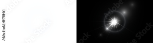 Bright light shines on eye with bokeh, photography, white, sparkle