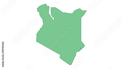 Kenya outline green