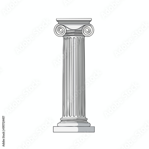 Elegant Classical Column Architecture for Interior and Exterior Design Projects