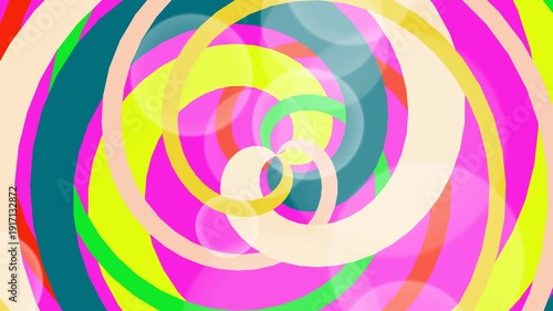 background motion 4K abstract colorful spiral background