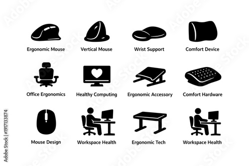 Ergonomic devices for comfortable workspace and healthy computing solutions