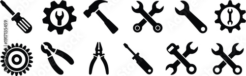 Tool icon set Vector