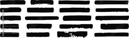 Minimal flat design icon set Vector