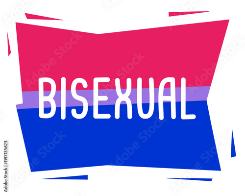 Bandera BISEXUAL irregular.