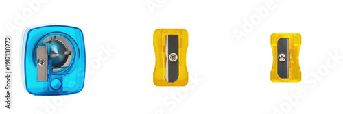Tableau sur toile Sharpener isolated on white background, pencil sharpener, manual sharpener, scho