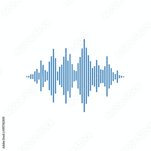 Abstract Audio Waveform Illustration for Creative Media Projects
