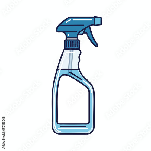 Clean and sanitized spray bottle for household and commercial use