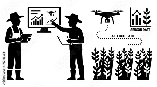 Farmers use AI to Monitor crop with drone