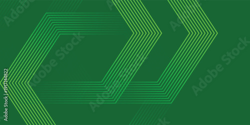 Professional Forest Green Surface with Dynamic Interlocking Geometric Design