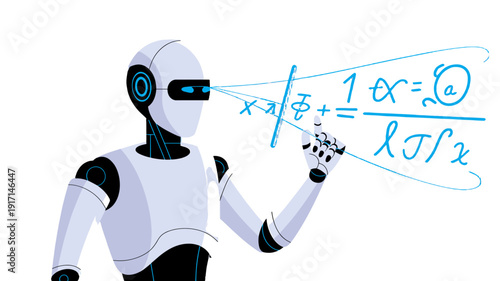 Intelligent robot solving mathematical equations 