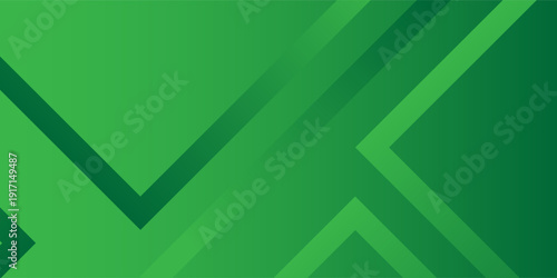 Green abstract background with geometric shapes gradient color for presentation design. Suit for business, corporate, institution, conference, party, festive, seminar, and talks.
