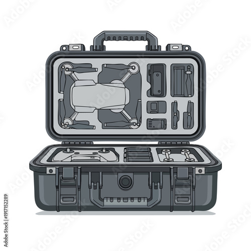 Professional Portable Tool Kit in Durable Hard Case for Home Improvement and Construction Projects