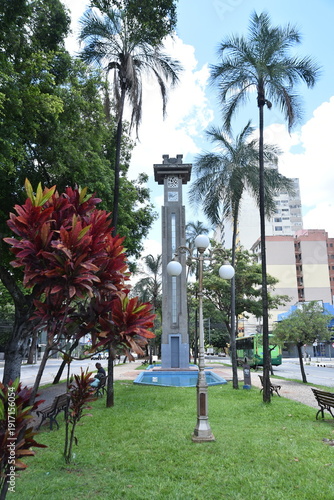 Goiânia, Goiás, Brazil,  Goiânia clock tower, civic square, historical heritage, art deco architecture.