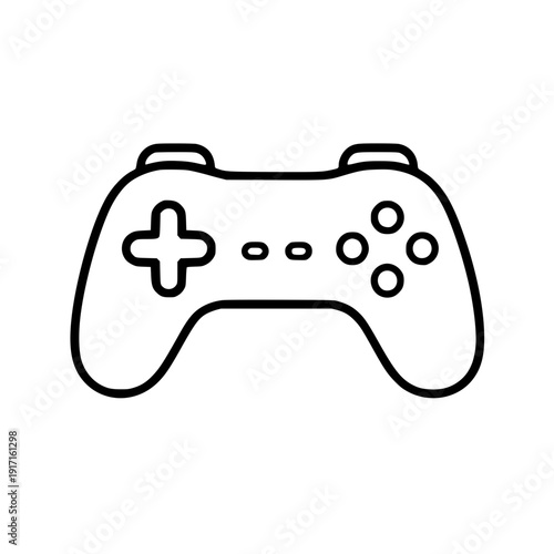 Video Game Controller / Gamepad Flat Icon For Apps And Websites silhouette