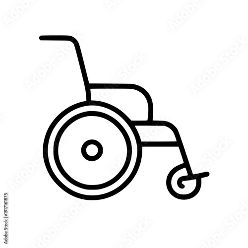 Wheelchair Icon silhouette