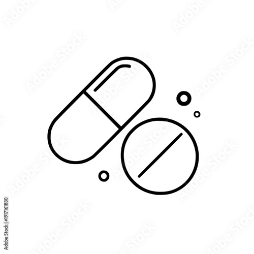Pills Icon silhouette