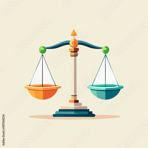 Justice Scales Symbolizing Balance and Fairness.