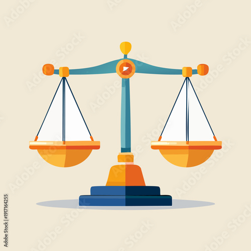Justice Scales Symbolizing Balance and Fairness in Law.