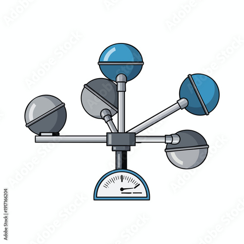 Modern Anemometer Weather Instrument for Accurate Wind Measurement