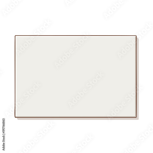 Empty white photo frame on a neutral background ready for personalized artwork or photography display