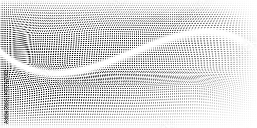 Black-white gradient halftone dots background. Pop art in vector illustration EPS 10