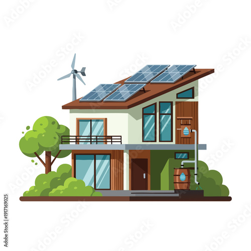 Modern Eco Friendly Home with Renewable Energy