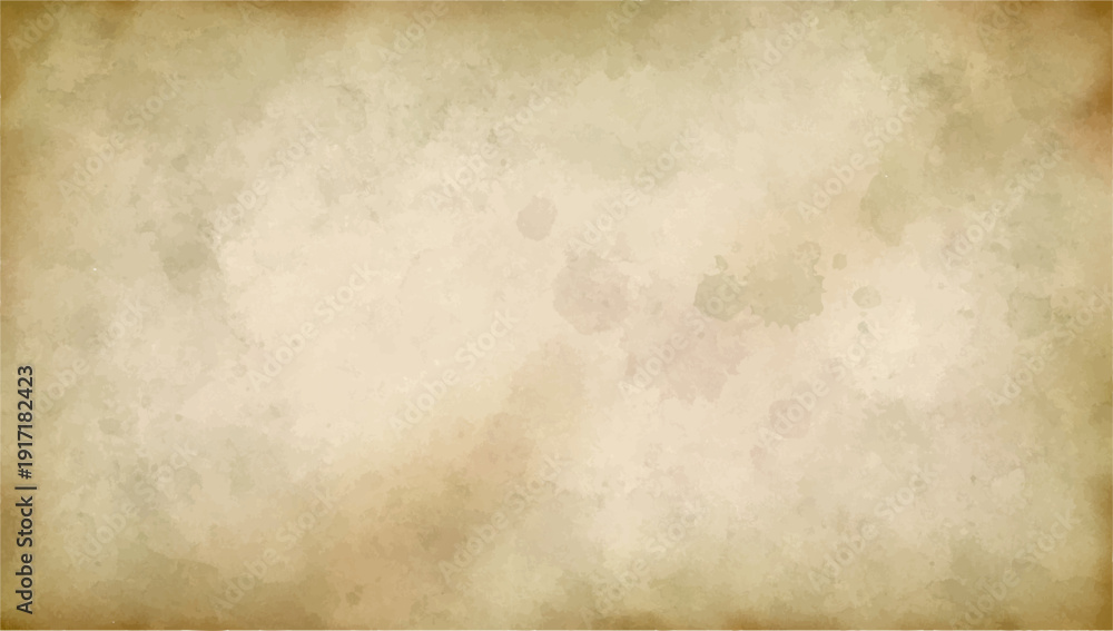 Obraz premium アンティーク調の古い紙テクスチャ背景｜ビンテージ風パーチメント・グランジ・ベクター