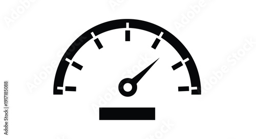 Speedometer icon, performance dashboard gauge, fast speed indicator, car tachometer vector, acceleration symbol, automotive dial, limit control, internet measurement, progress meter.