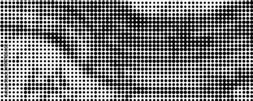White and black halftone dots pattern color gradient grunge texture background. Pop art comic sport style vector illustration dots. eps 10. modern.
