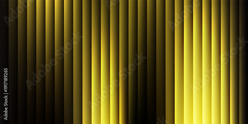 A captivating abstract background showcasing vertical golden-brown stripes, illuminated by dynamic light and shadow, forming a sophisticated and modern textured pattern.