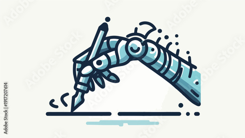 Abstract graffiti style vector illustration background with 3D human spine concept design icon