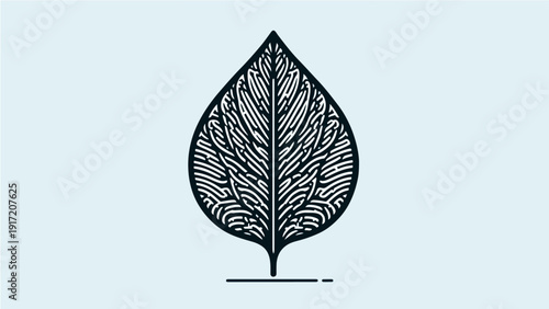 Organic green vector leaf icon featuring fresh water drops and detailed macro vein texture isolated on a natural foliage background