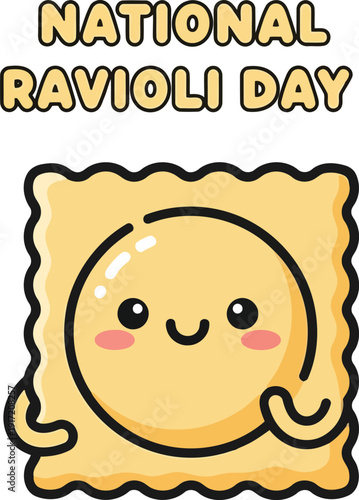Celebrate National Ravioli Day with Cute Cartoon Characters for Food Lovers