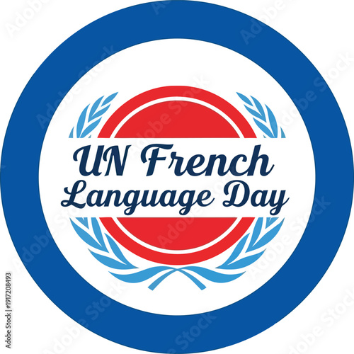Celebrate UN French Language Day with Colorful Design Elements and Celebratory Themes