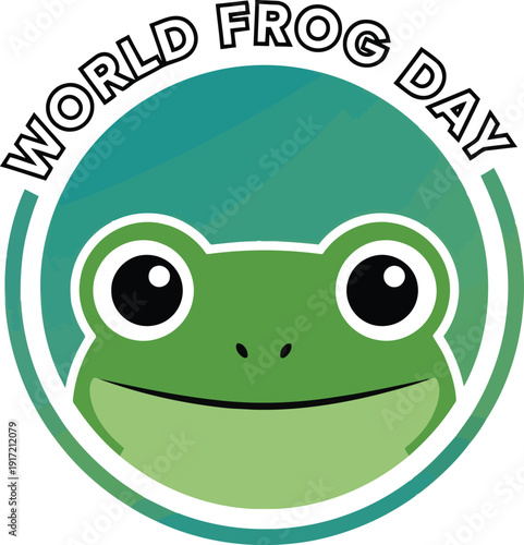 Celebrate World Frog Day with Cute Cartoon Frog Illustration for Environmental Awareness