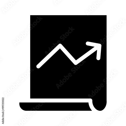 analytics glyph icon
