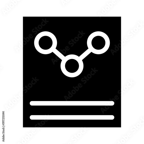 analytics glyph icon