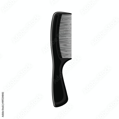 Black Hair Comb for Styling and Grooming