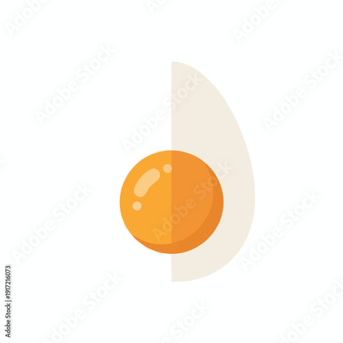 Sunny Side Up Fried Egg Illustration